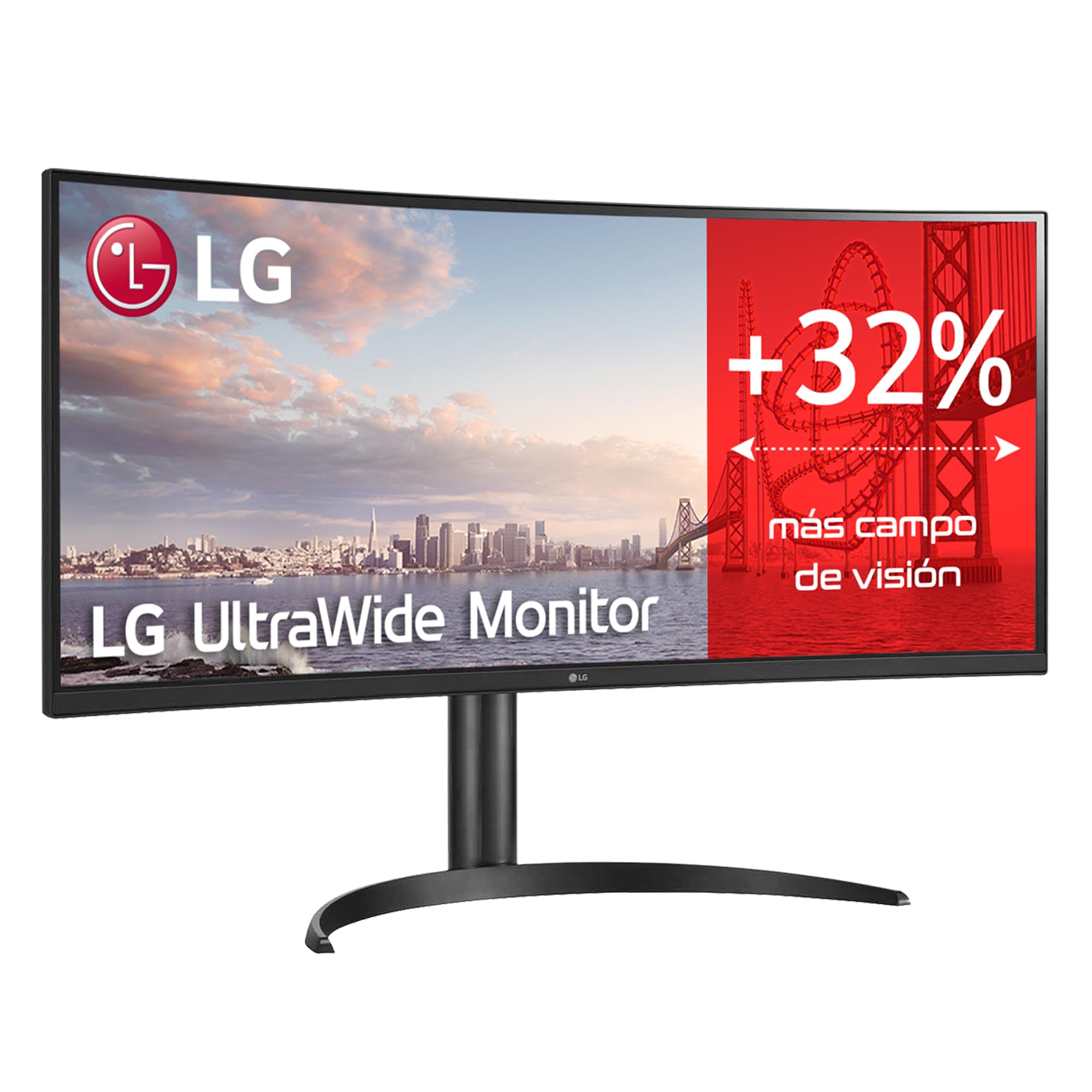 Monitor Profesional Ultrapanorámico Curvo LG 34WQ75C-B 34'/ WQHD/ Multimedia/ Regulable en altura/ Negro Monitor Profesional Ultrapanorámico Curvo LG 34WQ75C-B 34'/ WQHD/ Multimedia/ Regulable en altura/ Negro